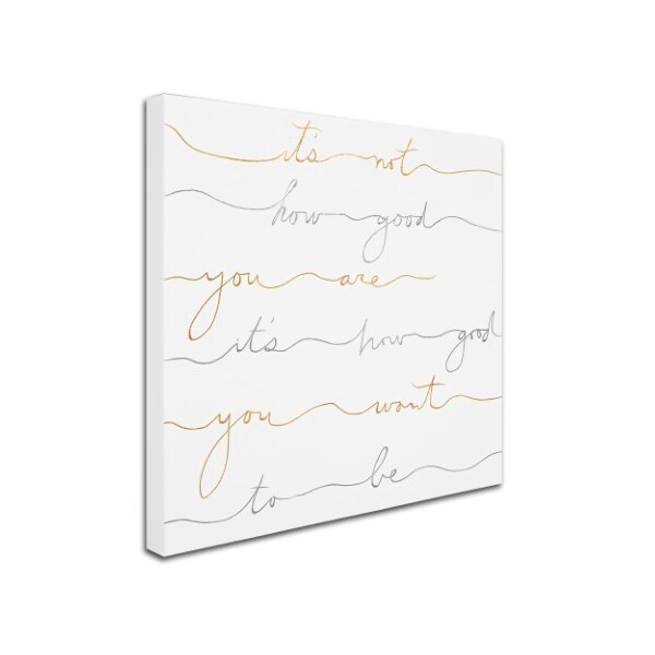 Lisa Powell Braun 'How Good Silver And Gold' Canvas Art,35x35
